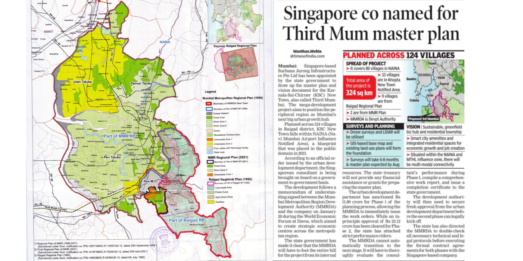 Surbana Jurong Third Mumbai Master Plan